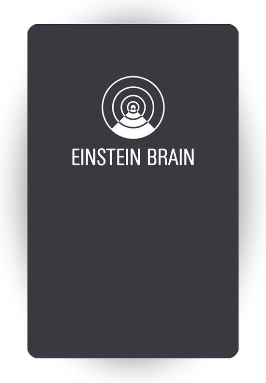 Einstein Brain 5G EMF Anti Straling Bescherming Kaart ANTHRACITE - Maat No size