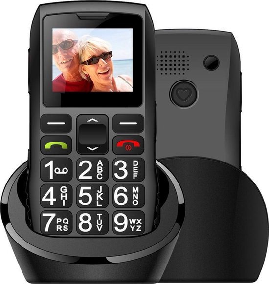 4G Senioren Mobiele Telefoon met SOS-functie, Grote Knoppen en Oplaadstation - Eenvoudig te Bedienen Senioren GSM voor Veilige Communicatie