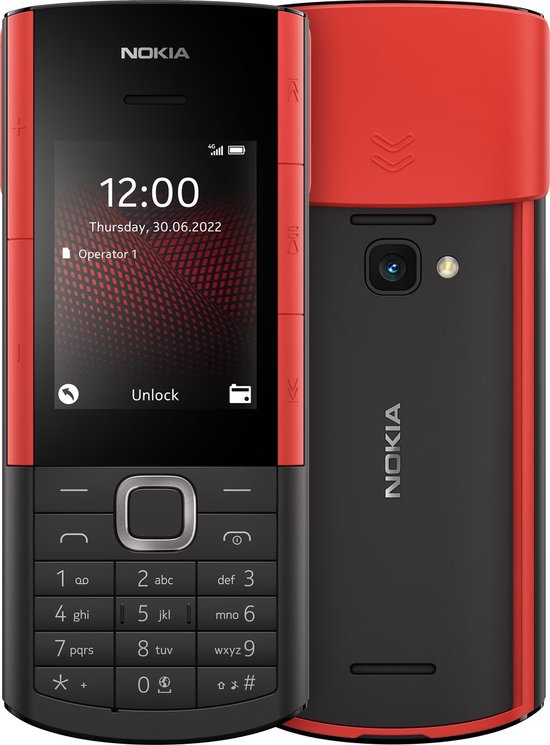 Nokia 5710 XA, Rechthoek, Dual SIM, 6,1 cm (2.4"), 0,3 MP, 1500 mAh, Zwart
