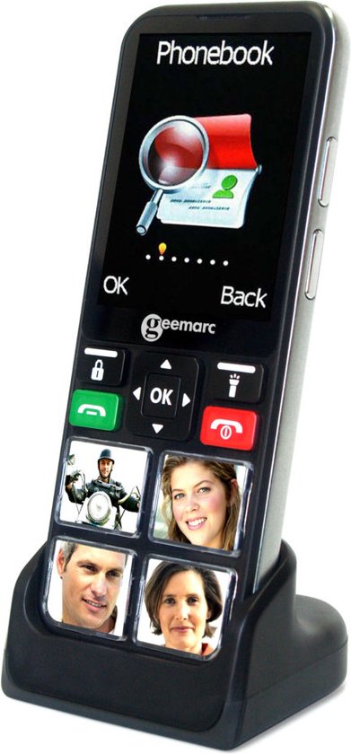 Geemarc CL8000 foto senioren mobiele telefoon met SOS knop