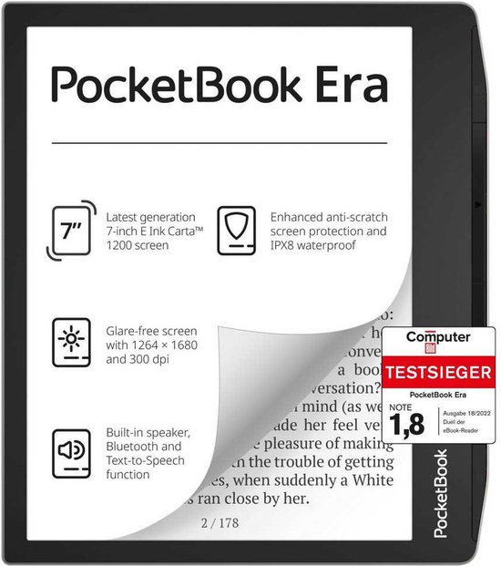 PocketBook Era Stardust e-book reader Touchscreen 16 GB Zwart, Koper