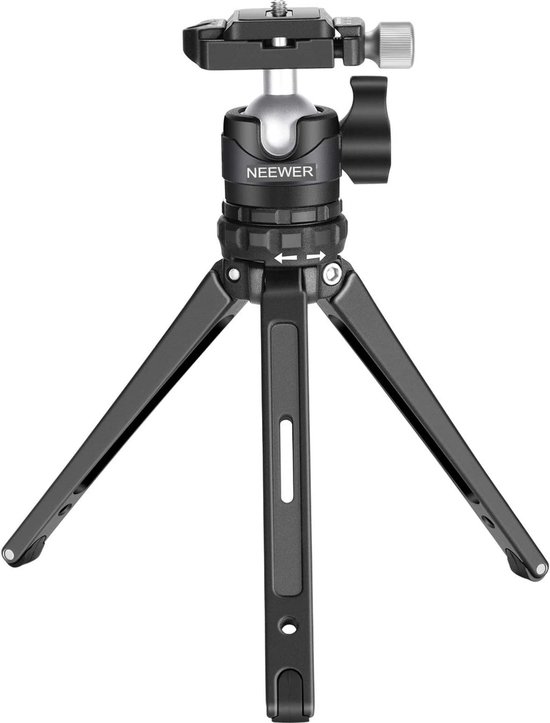 Neewer® - Draagbare Compacte Tafel - Macromini Statief 19 cm Met 360 Graden Kogelkop - Met laag profiel 1/4 inch Snelkoppelingsplaat voor DSLR-camera's - laadvermogen tot 17,6 pond