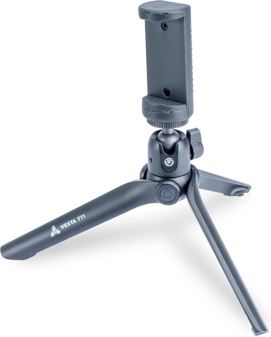 Vanguard Vesta TT1 tafel statief  Zwart + smartphone houder