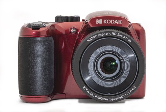 Kodak PIXPRO AZ255, 16,35 MP, 4608 x 3456 Pixels, BSI CMOS, 25x, Full HD, Rood