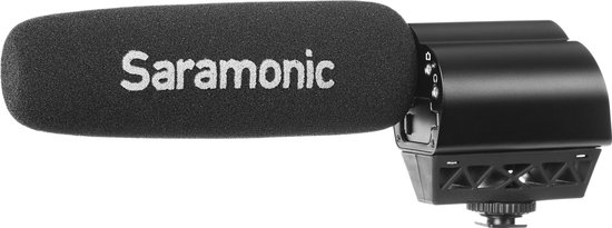 Saramonic Vmic Pro camera microfoon met coldshoe om op camera aan te sluiten