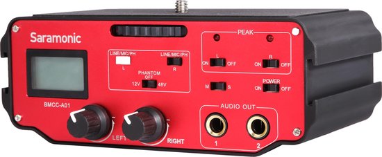 Saramonic BMCC Audio Adapter voor Blackmagic of DSLR Camera's