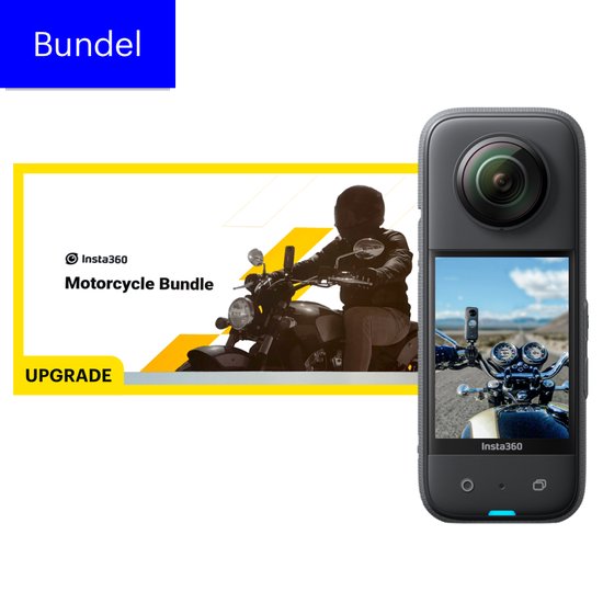 Insta360 - X3 Motorcycle bundel kit - action cam - motor camera - motor bundel