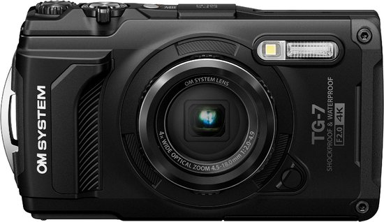 OM SYSTEM Compactcamera TG-7 Zwart
