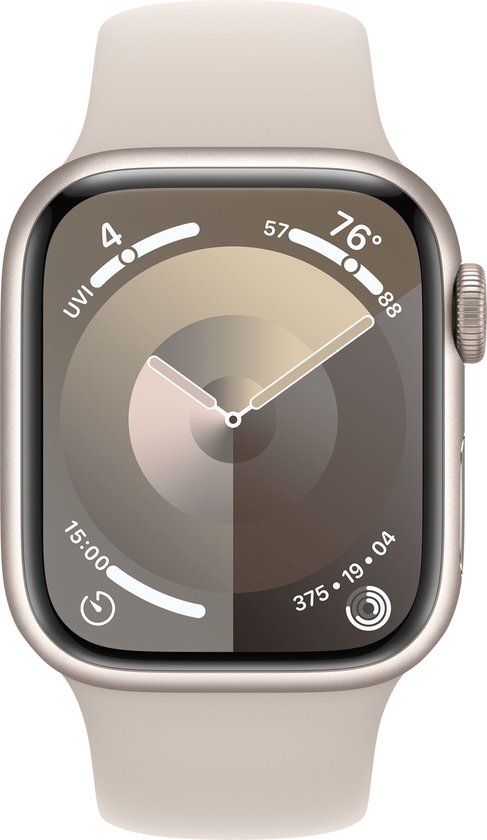Apple Watch Series 9 - 41mm - Starlight Aluminium Case with Starlight Sport Band - S/M