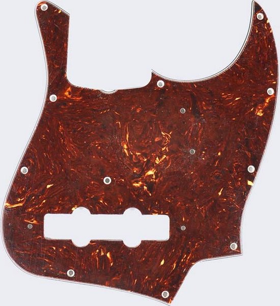 slagplaat ‘62 Jazz Bass®, 11 schroefgaten, 4-ply, with truss rod notch, tortoise shell