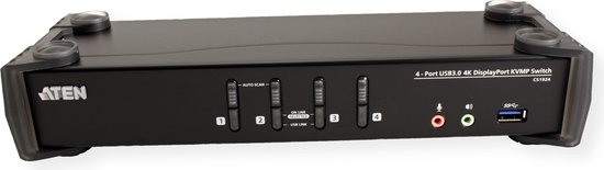 Aten CS1924 KVM-switch Rack-montage Zwart