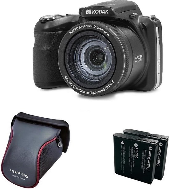 KODAK Pixpro Astro Zoom AZ425 - Appareil Photo Numérique Bridge, Zoom Optique 42X, Grand Angle de 24 mm, 20 mégapixels, LCD 3, Vidéo Full HD 1080p, Batterie Li-ION - Noir