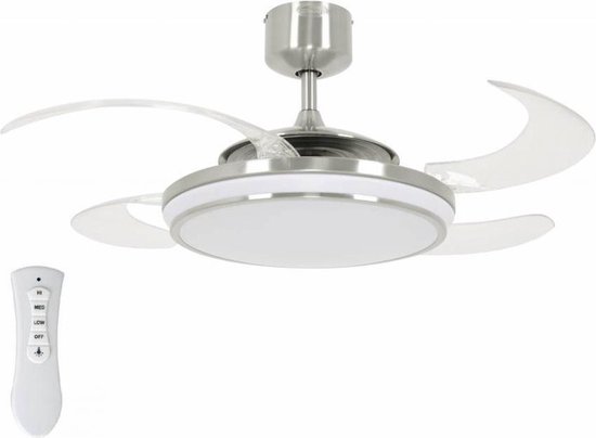 Plafondventilator Fanaway EVO 1 Mat Staal Led