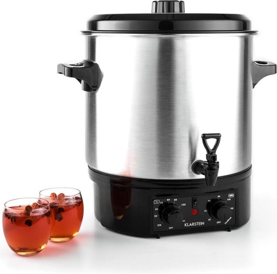 Klarstein Biggie inmaakketel - weckketel -drankendispenser - warmhoudketel - 2000W - timer - roestvrij staal
