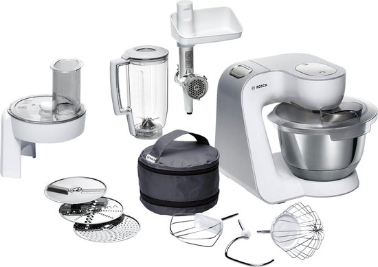 Bosch MUM5 - MUM58231 - Keukenmachine - 1000W - 3,9L - Wit/Zilver