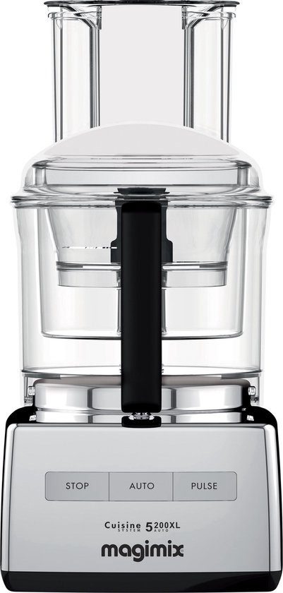 Magimix CS 5200 XL Premium Foodprocessor - Keukenmachine met Sapcentrifuge - Glimmend Chroom