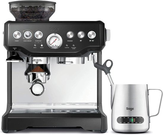 Sage the Barista Express™ Black Sesame Pistonmachine zwart