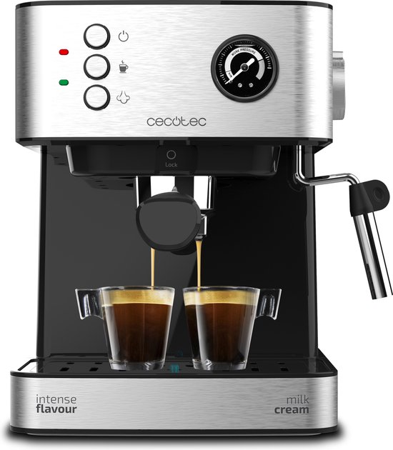 Espresso Koffiemachine Cecotec Power Espresso 20 Professionale 1,5 L Ziverachtig Zwart