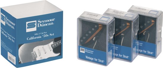 Seymour Duncan california 50s Set SSL-1 Calibrated Neck/Middle/Bridge - Single-coil pickup voor gitaren