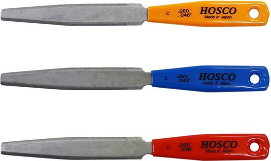 nut slotting files set of 3pcs classic guitar, 030/038, 032/042, 035/046