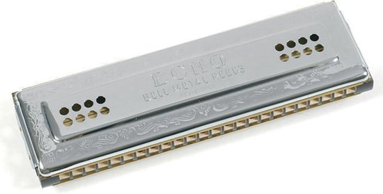 Hohner Echo Mondharmonica 64-gaten - 96-tonen- C-G zijdes, dubbele zijde bespeelbare mondharmonica - legendarisch autentiek model - A-kwaliteit