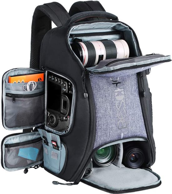 Professionele camera-rugzak / Fotorugzak - Elements Outdoor-rugzak \ Camera Backpack, Large Capacity, Camera Bag - Waterproof Backpack for Photography