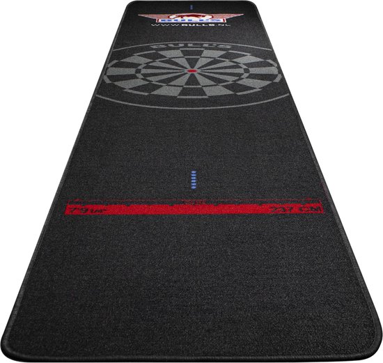 Carpet Dartmat 300x65cm - Black Stitching - Bulls