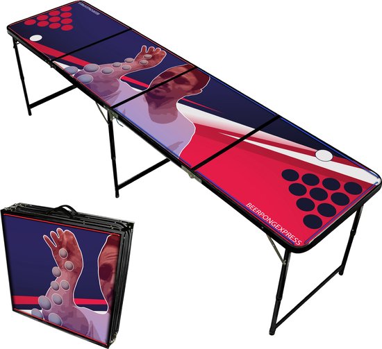 Beerpongexpress - Beer Pong Tafel - Beer Pong Bae - LED verlichting - Inklapbaar