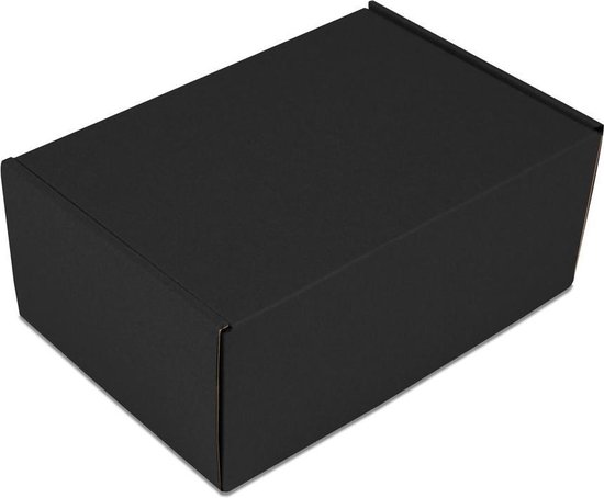 Verzenddozen 33x25x8cm Zwart (50 st.)