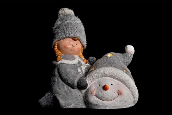 Kerstversiering DKD Home Decor Polyester Magnesium (36 x 22 x 33 cm) (4 Stuks)