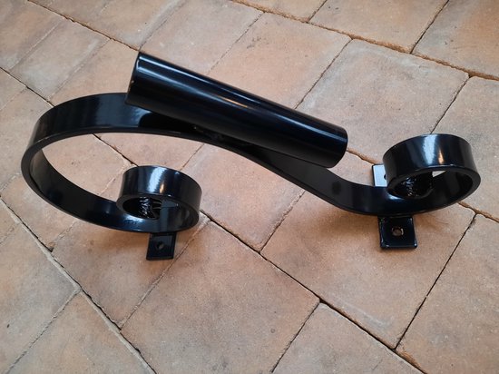 Vlaggenstokhouder smeedijzer grachtengroen