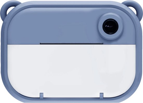 3in1 instant print + digitale kindercamera + selfie video - misty blue