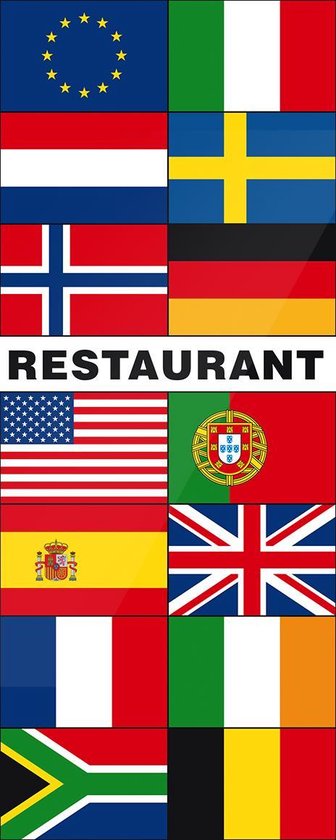 Meerlandenbanier restaurant - 300x120cm - Polyester