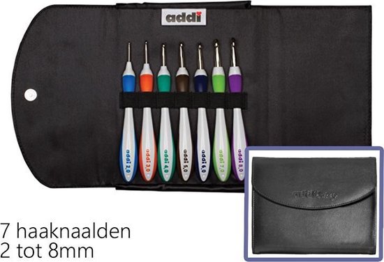 Addi etui met 7 Swing haaknaalden