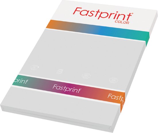 Kopieerpapier Fastprint A4 120gr grijs 100vel - 10 stuks