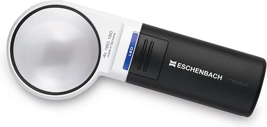Eschenbach Mobilux 151141 4x Vergrootglas Met Led-Verlichting Lensgrootte: (Diameter ) 60 Mm