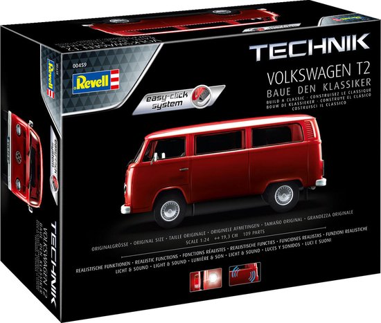 Revell 00459 Volkswagen T2 - Technik - Easy Click System Auto (bouwpakket) 1:24