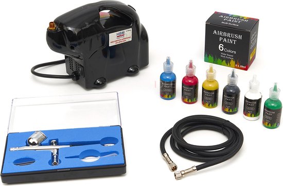HBM Complete airbrushset inclusief verf