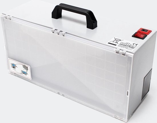 Airbrush accessoire; afzuigsysteem met draaiplateau 4m³/min filter voor verfnevel, spuitnevel, lijm, tin- en looddampen - Multistrobe