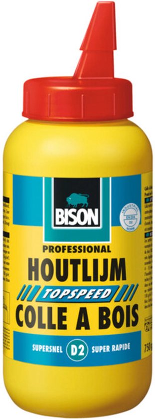 Bison Houtlijm Topspeed Flacon - 6 x 750 gr - Voordeelverpakking