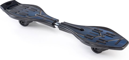 Crane - Waveboard 'Street', model 'Golf' - Stevige wielen met hoogwaardige ABEC-7 kogellagers met geïntegreerde LED - Max. 100kg - Blauw/Zwart