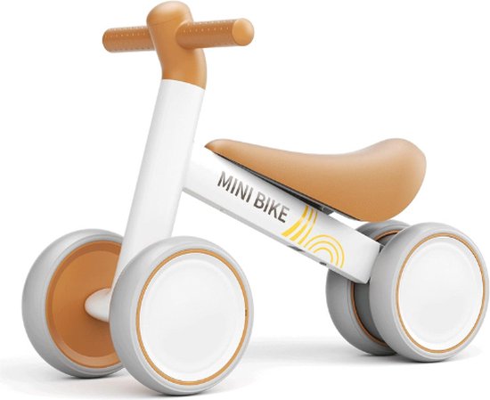 Loopfiets - Buitenspeelgoed - Kinderloopfiets - Bruin - 1 Jaar
