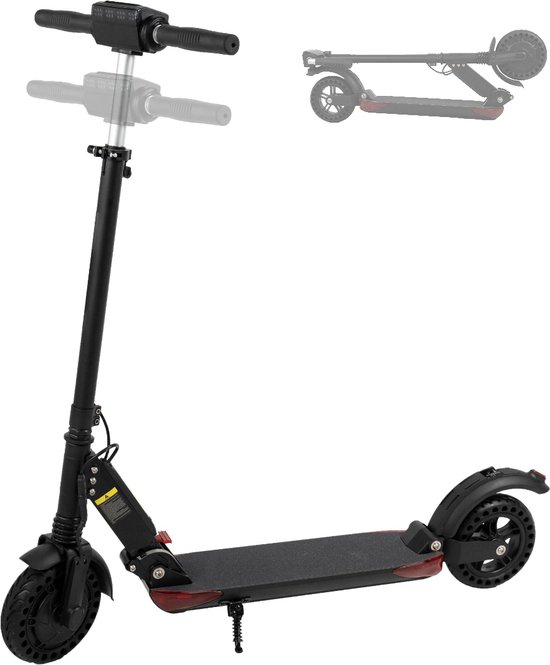 Elektrische Step - Dubbele Vering + Rem - 25 KM - Max 100 KG - 30 KM bereik - 4 Uur Snelladen - Volwassenen + Kinderen - LED Verlichting - Schokbestendige Wielen - Anti Lek Banden - Phreeze Origineel