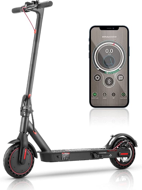 Elektrische Step Pro voor Volwassenen - Elektrische Scooter met 8.5''banden - Motorvermogen E Step van 350W - Bereik tot 28km aan Snelheid van 25km/u - Met App