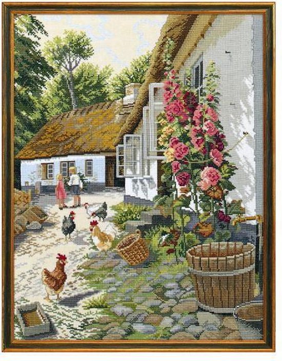 Borduurpakket Boerenerf Linnen - Eva Rosenstand