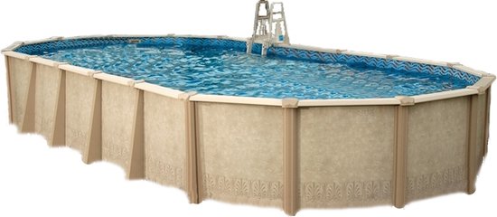 Interline Century Opbouw/Inbouw Zwembad Ovaal 975x490x132 cm