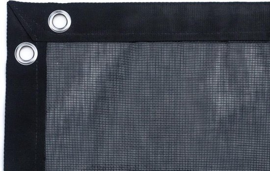 Gaasnet 250 g/m2 - winterafdekking - Afmetingen gaasnet: 5 x 8m - Kleur: Zwart