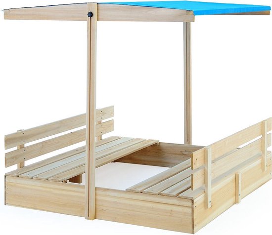 Deuba Zandbak - Inklapbare Banken Verstelbaar & Dak 140 x 140cm