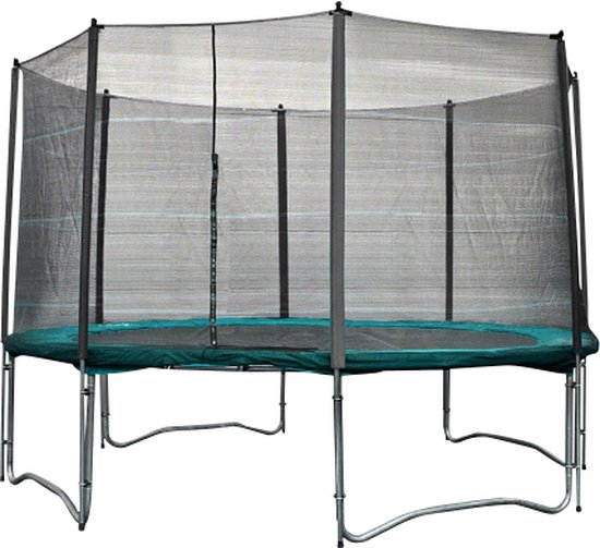Universeel Veiligheidsnet De Luxe - Extra Zwaar - voor trampolines 420-430 cm met 4 poten | BTN