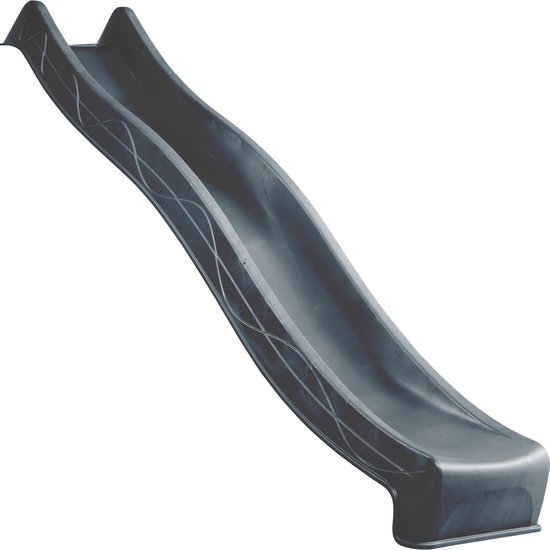 KBT Glijbaan Antraciet / grijs / zwart |  3 meter | Platform hoogte 150cm